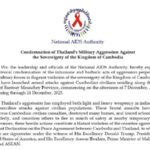 Condemnation of Thailand’s Military Aggression Against the Sovereignty of the Kingdom of Cambodia